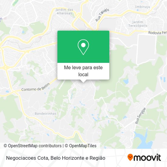 Negociacoes Cota mapa
