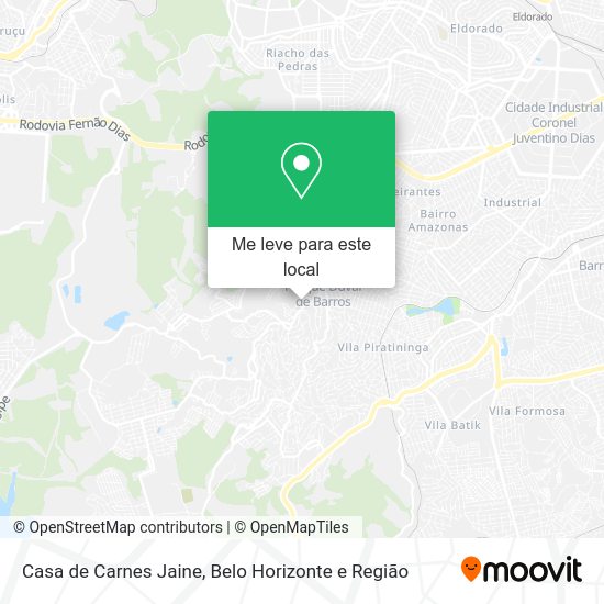 Casa de Carnes Jaine mapa