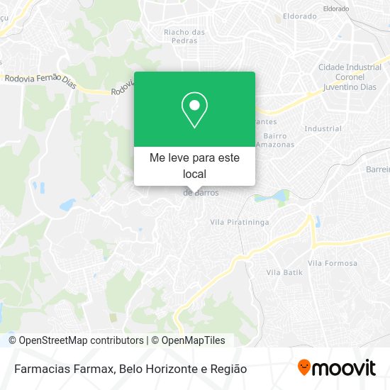 Farmacias Farmax mapa