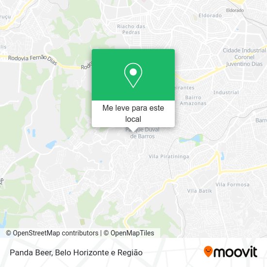 Panda Beer mapa