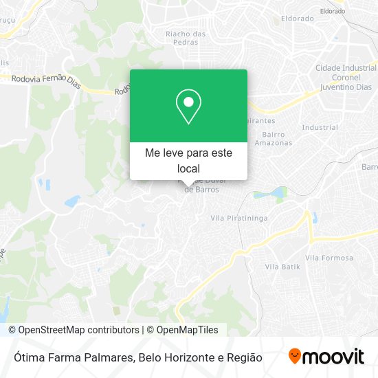 Ótima Farma Palmares mapa