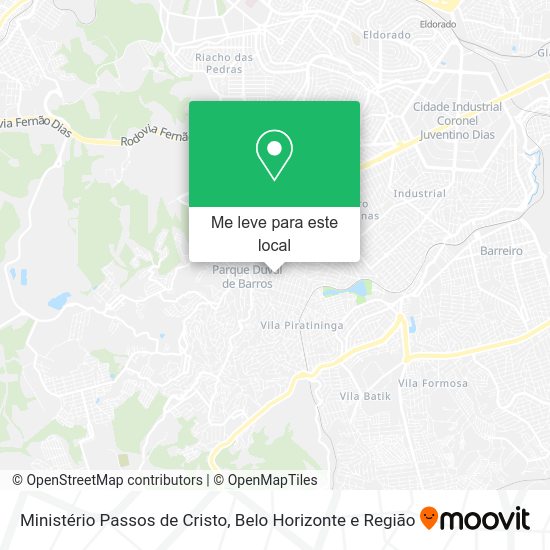 Ministério Passos de Cristo mapa