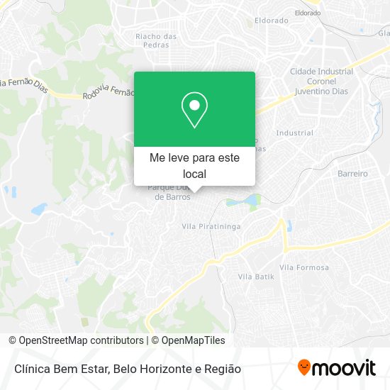 Clínica Bem Estar mapa