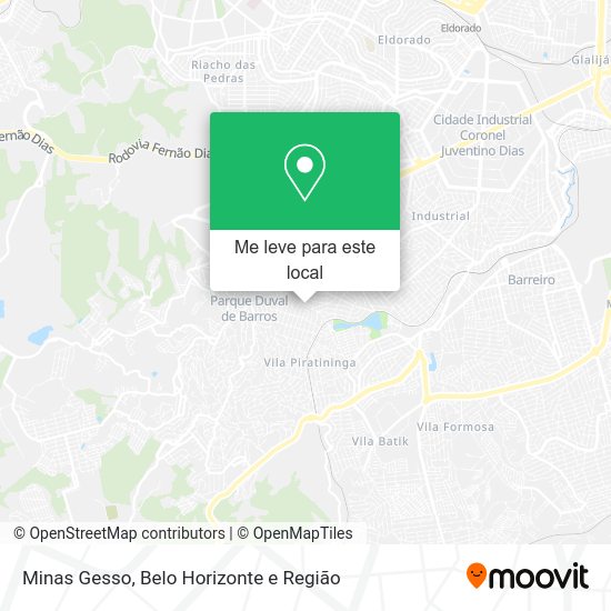 Minas Gesso mapa