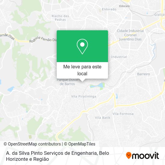 A. da Silva Pinto Serviços de Engenharia mapa