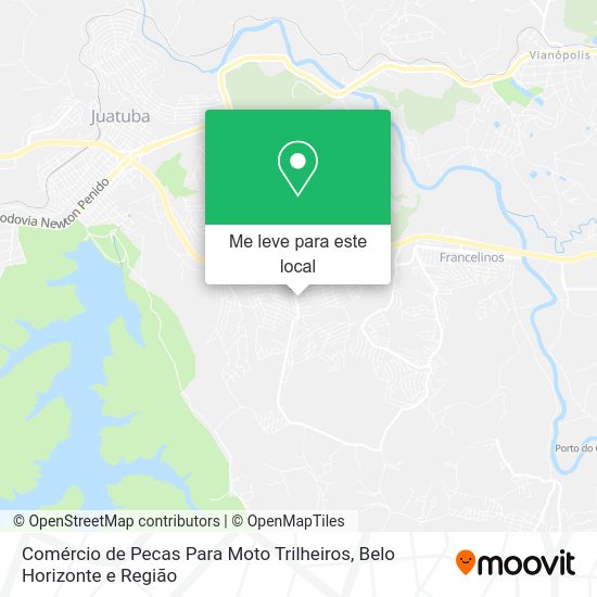 Comércio de Pecas Para Moto Trilheiros mapa