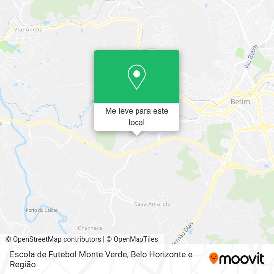 Escola de Futebol Monte Verde mapa