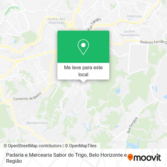 Padaria e Mercearia Sabor do Trigo mapa