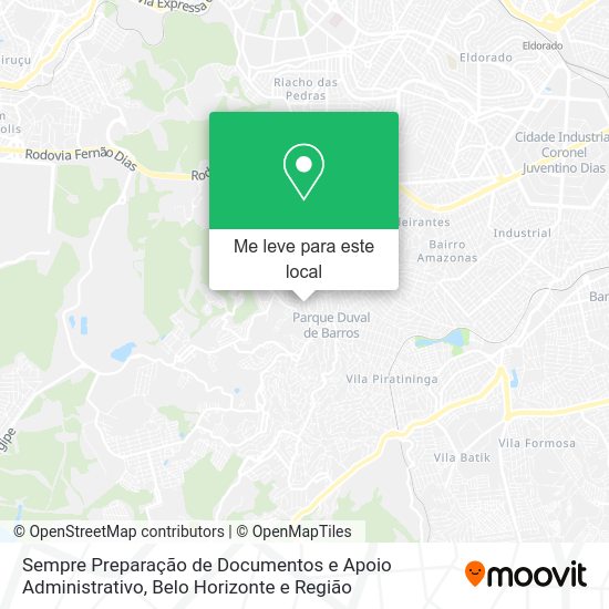 Sempre Preparação de Documentos e Apoio Administrativo mapa