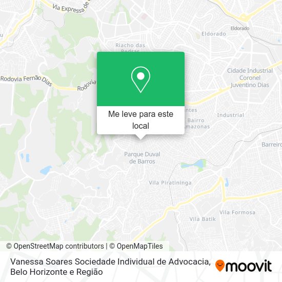 Vanessa Soares Sociedade Individual de Advocacia mapa