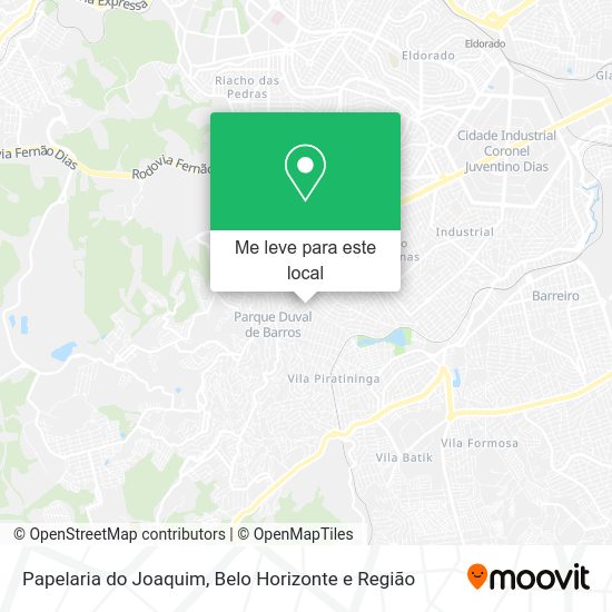 Papelaria do Joaquim mapa