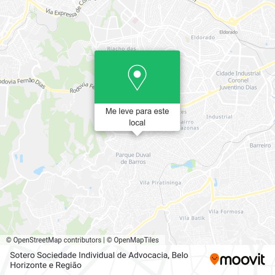 Sotero Sociedade Individual de Advocacia mapa
