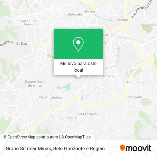 Grupo Semear Minas mapa