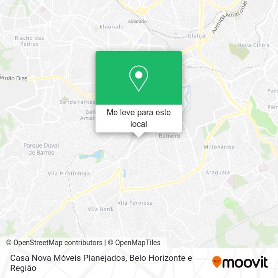 Casa Nova Móveis Planejados mapa