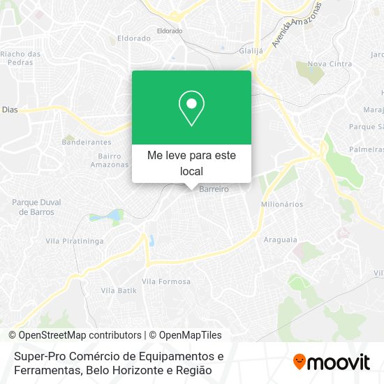 Super-Pro Comércio de Equipamentos e Ferramentas mapa