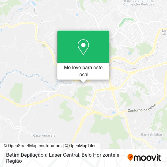 Betim Depilação a Laser Central mapa
