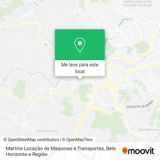 Martins Locação de Maquinas e Transportes mapa