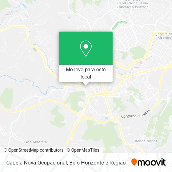 Capela Nova Ocupacional mapa