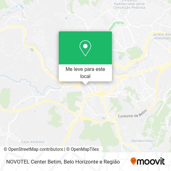 NOVOTEL Center Betim mapa