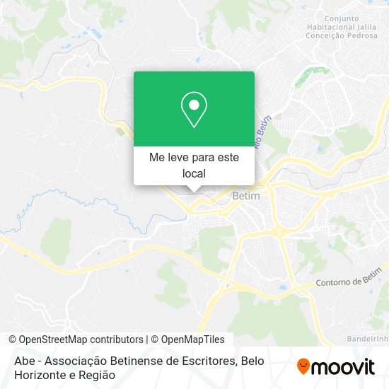 Abe - Associação Betinense de Escritores mapa