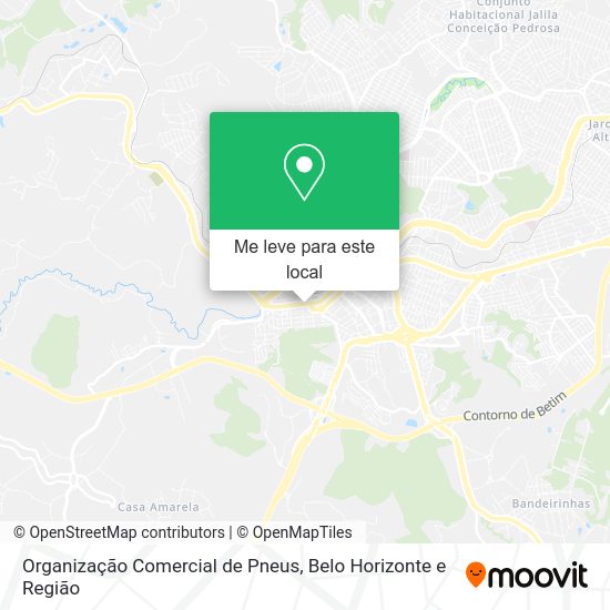 Organização Comercial de Pneus mapa
