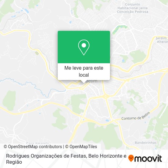 Rodrigues Organizações de Festas mapa
