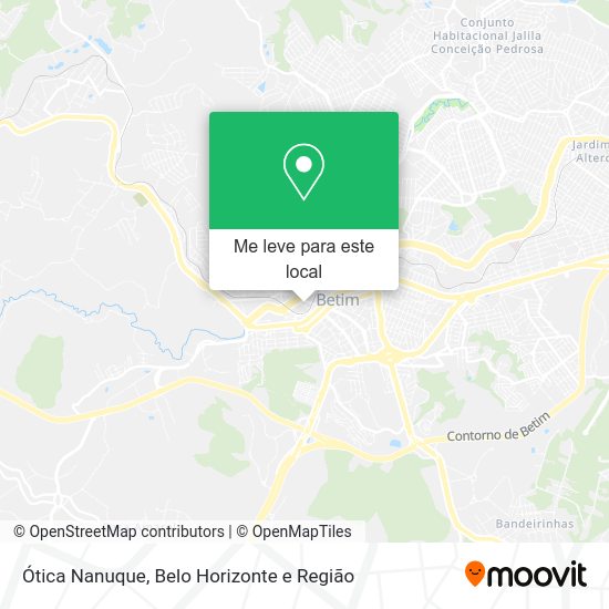 Ótica Nanuque mapa