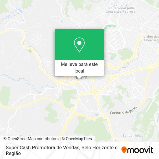 Super Cash Promotora de Vendas mapa