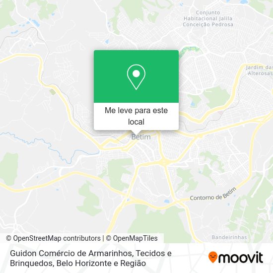 Guidon Comércio de Armarinhos, Tecidos e Brinquedos mapa