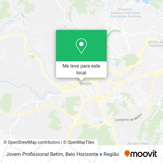 Jovem Profissional Betim mapa