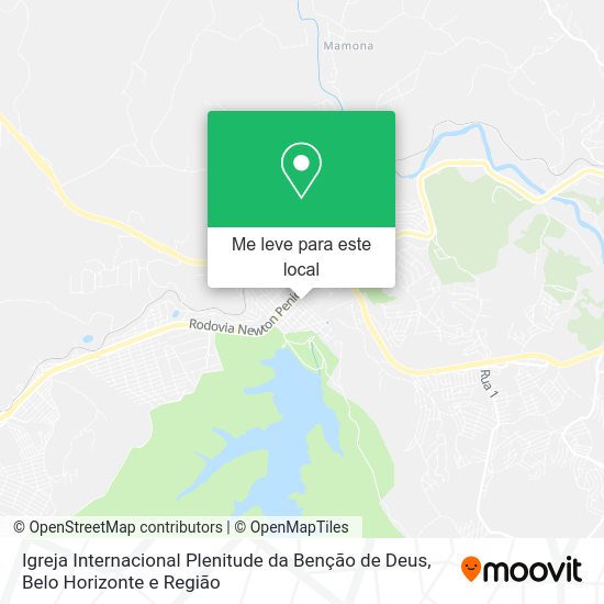 Igreja Internacional Plenitude da Benção de Deus mapa