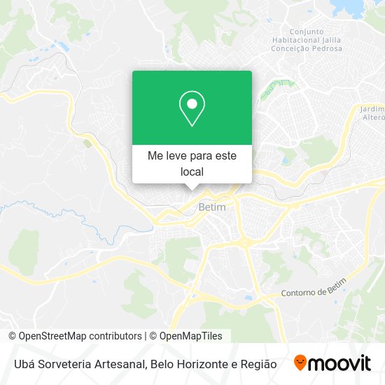 Ubá Sorveteria Artesanal mapa