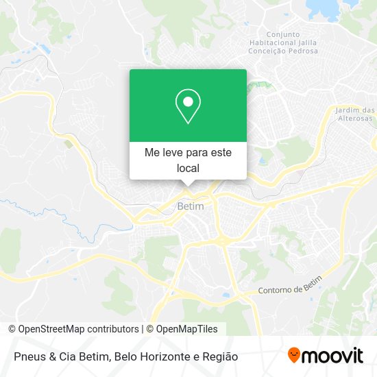 Pneus & Cia Betim mapa