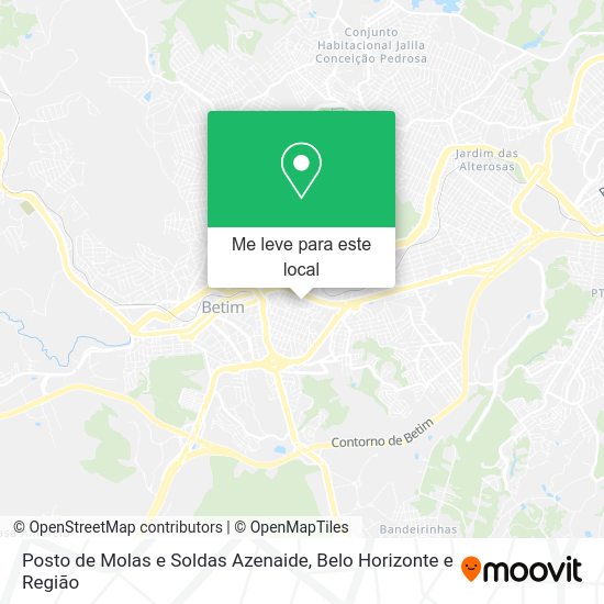Posto de Molas e Soldas Azenaide mapa