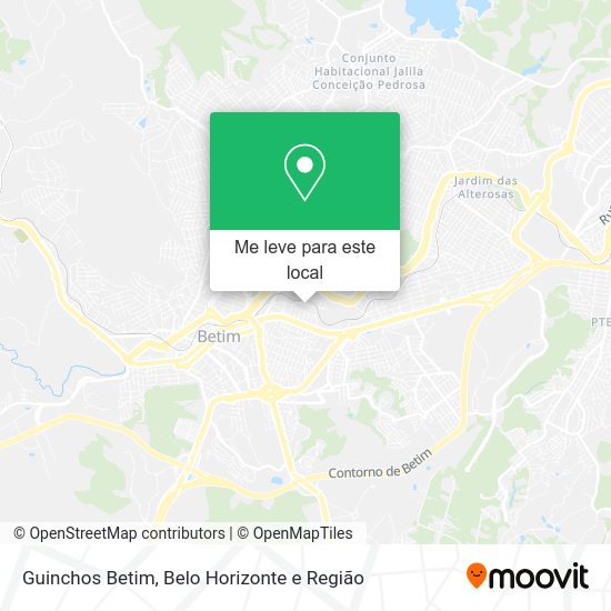 Guinchos Betim mapa