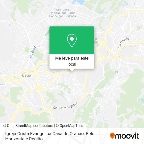 Igreja Crista Evangelica Casa de Oração mapa
