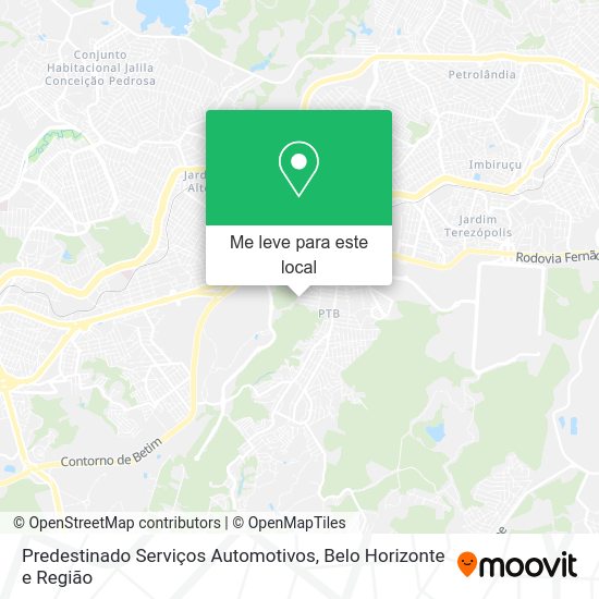 Predestinado Serviços Automotivos mapa
