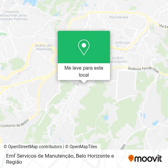 Emf Servicos de Manutenção mapa