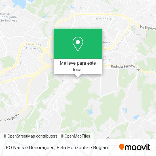 RO Nails e Decorações mapa