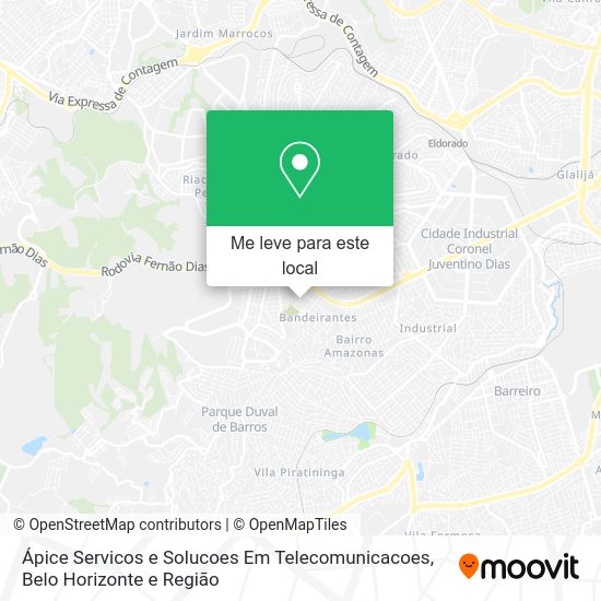 Ápice Servicos e Solucoes Em Telecomunicacoes mapa