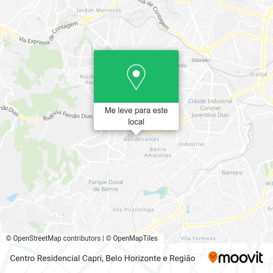 Centro Residencial Capri mapa