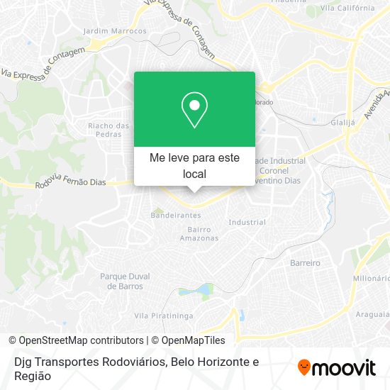 Djg Transportes Rodoviários mapa