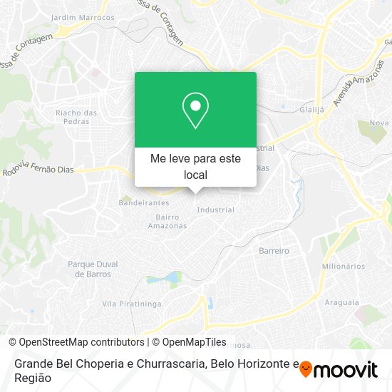 Grande Bel Choperia e Churrascaria mapa