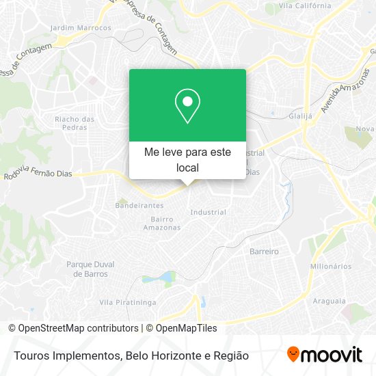 Touros Implementos mapa