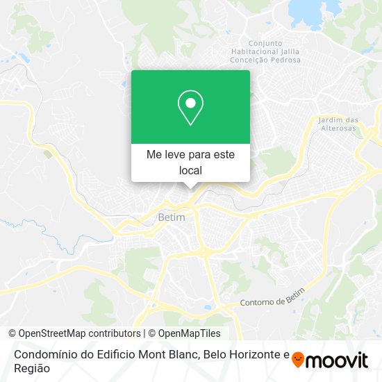 Condomínio do Edificio Mont Blanc mapa