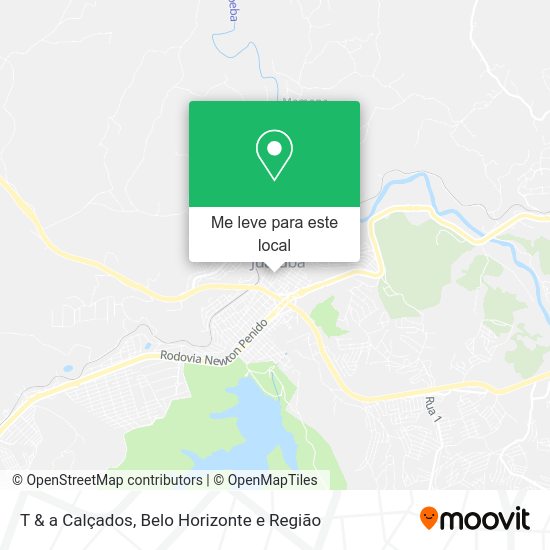 T & a Calçados mapa