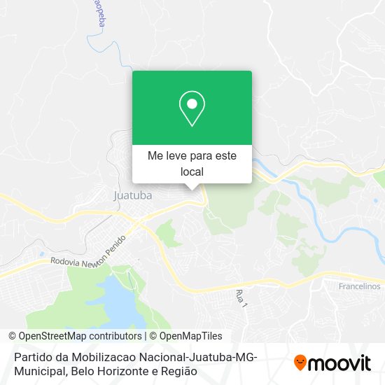 Partido da Mobilizacao Nacional-Juatuba-MG-Municipal mapa