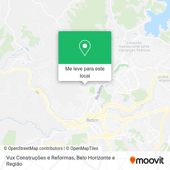 Vux Construções e Reformas mapa