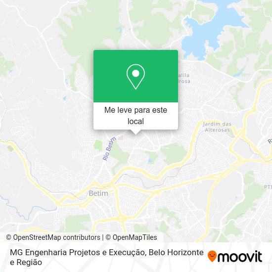 MG Engenharia Projetos e Execução mapa