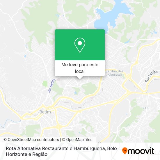 Rota Alternativa Restaurante e Hambúrgueria mapa